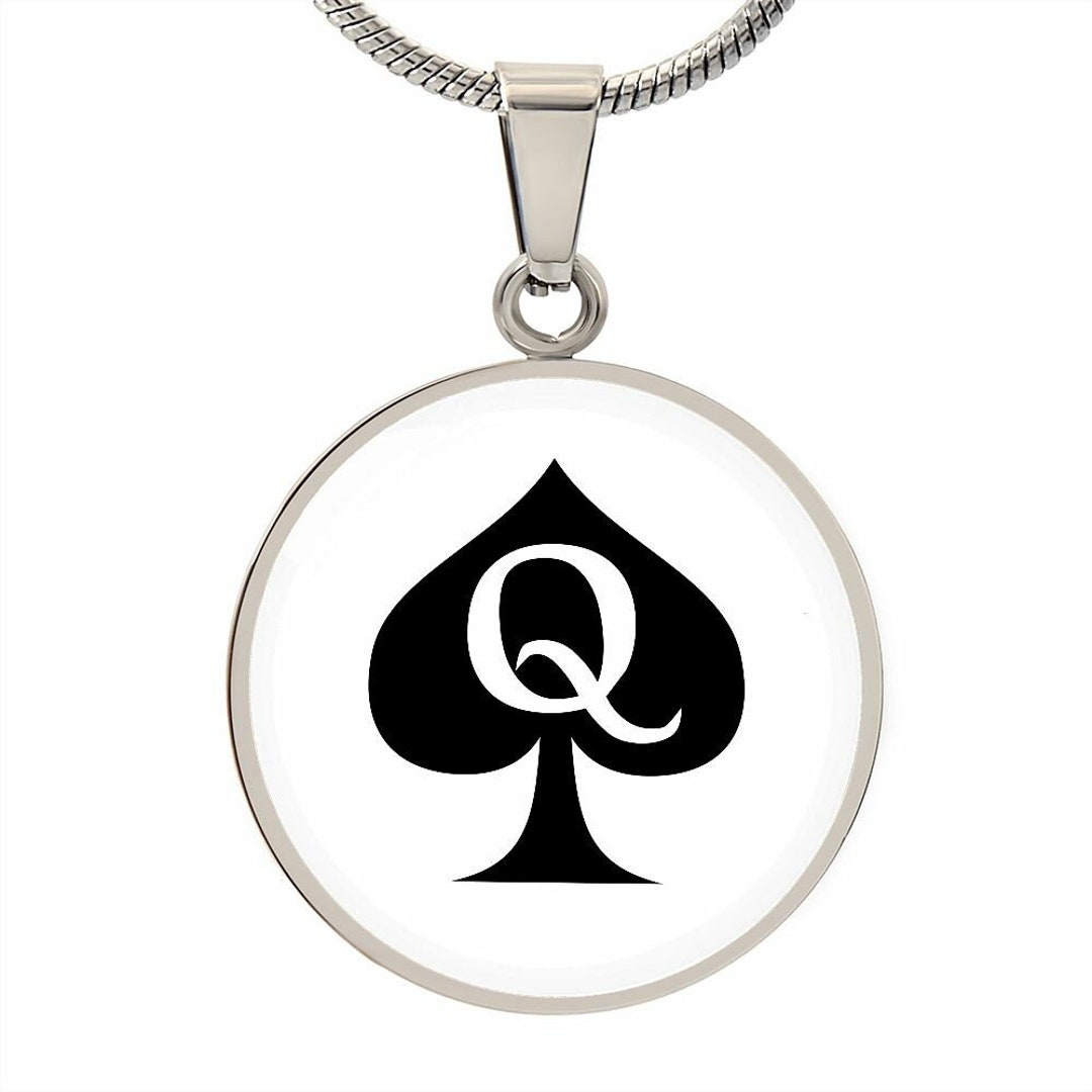 Queen of Spades BBC Symbol Necklace Etsy