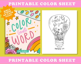 Downloadable Color Sheet | Color God's Word