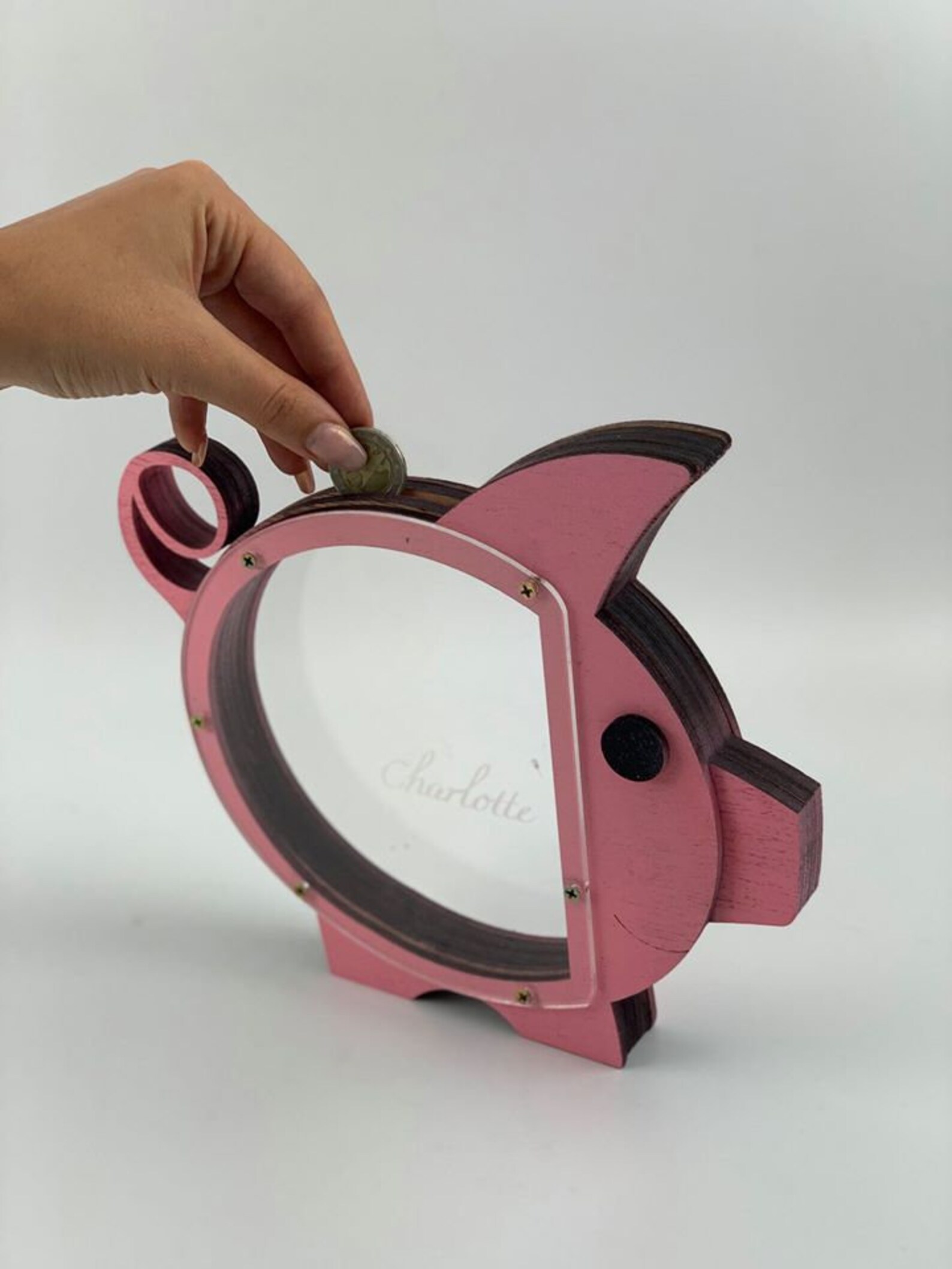 Wooden Money box Etsy