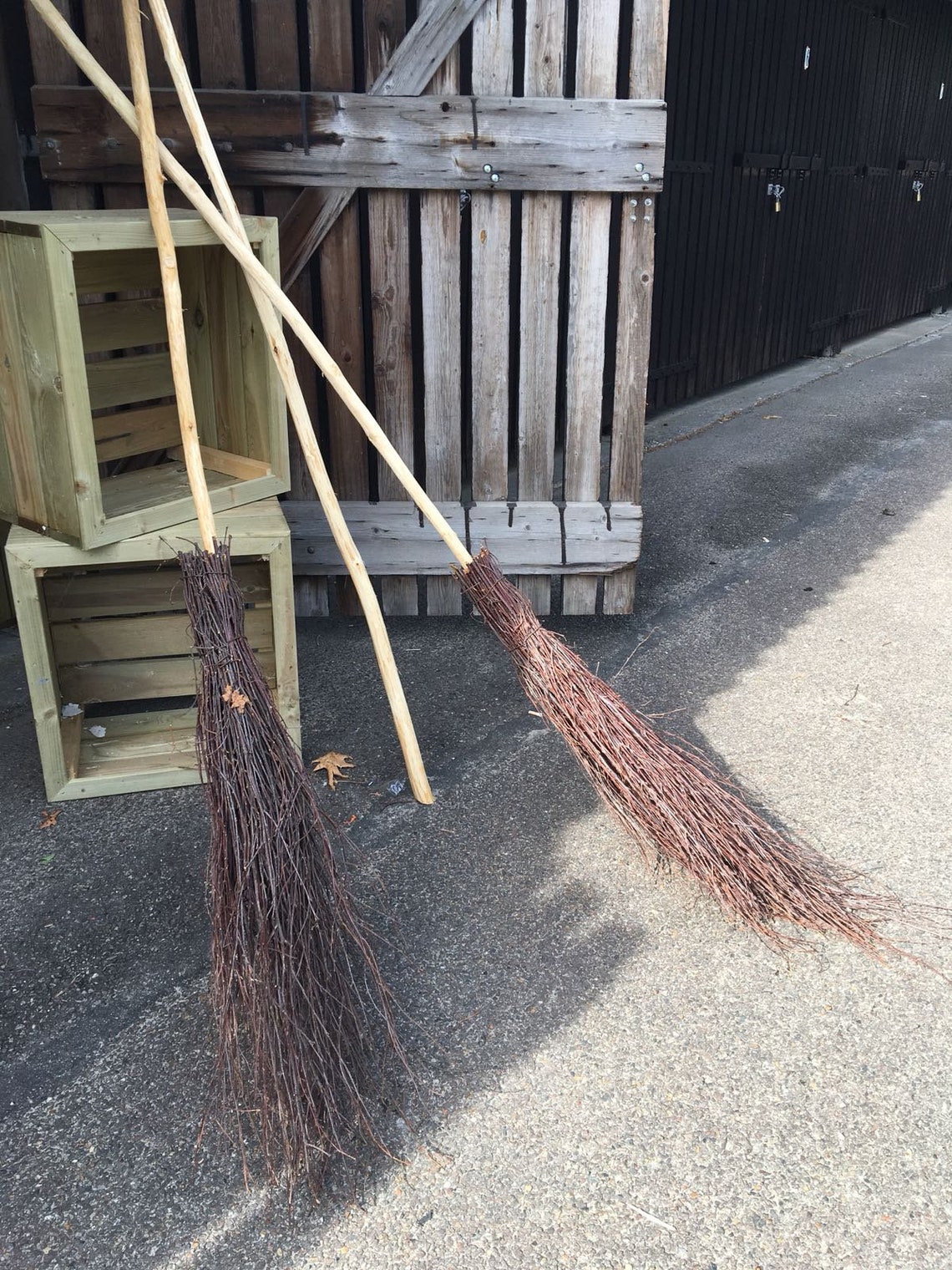 Set of Country vintage birch broom 100 handcraft natural Etsy
