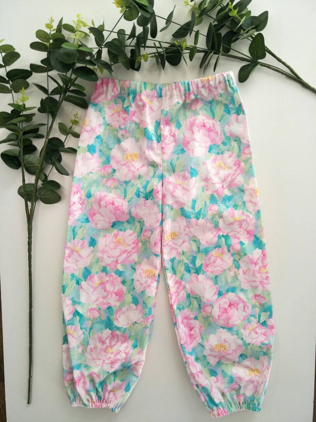 Girls Winter Pants Size 5 Girls Long Pants Floral Print Etsy