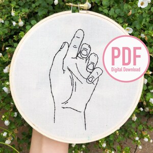 Hand Embroidery Pattern (PDF Digital Download)