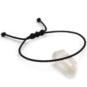 Pulsera Negra/Negro Cuerda | Fino Trenzado de 2 mm | Hecho a Mano Con Hilo Encerado | Ajustable Unisexo Simple y a Prueba de Agua | #1
