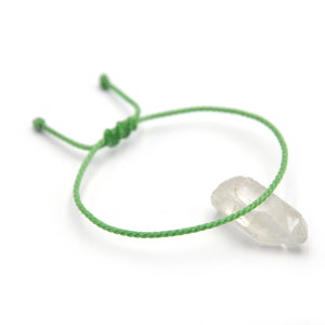 Bracelet Vert Pomme Corde Simple | Fin Cordon Rond Souple de 2 mm | Tressé Avec Du Fil Ciré | Ajustable Unisexe et Résistant à l' Eau | #33B