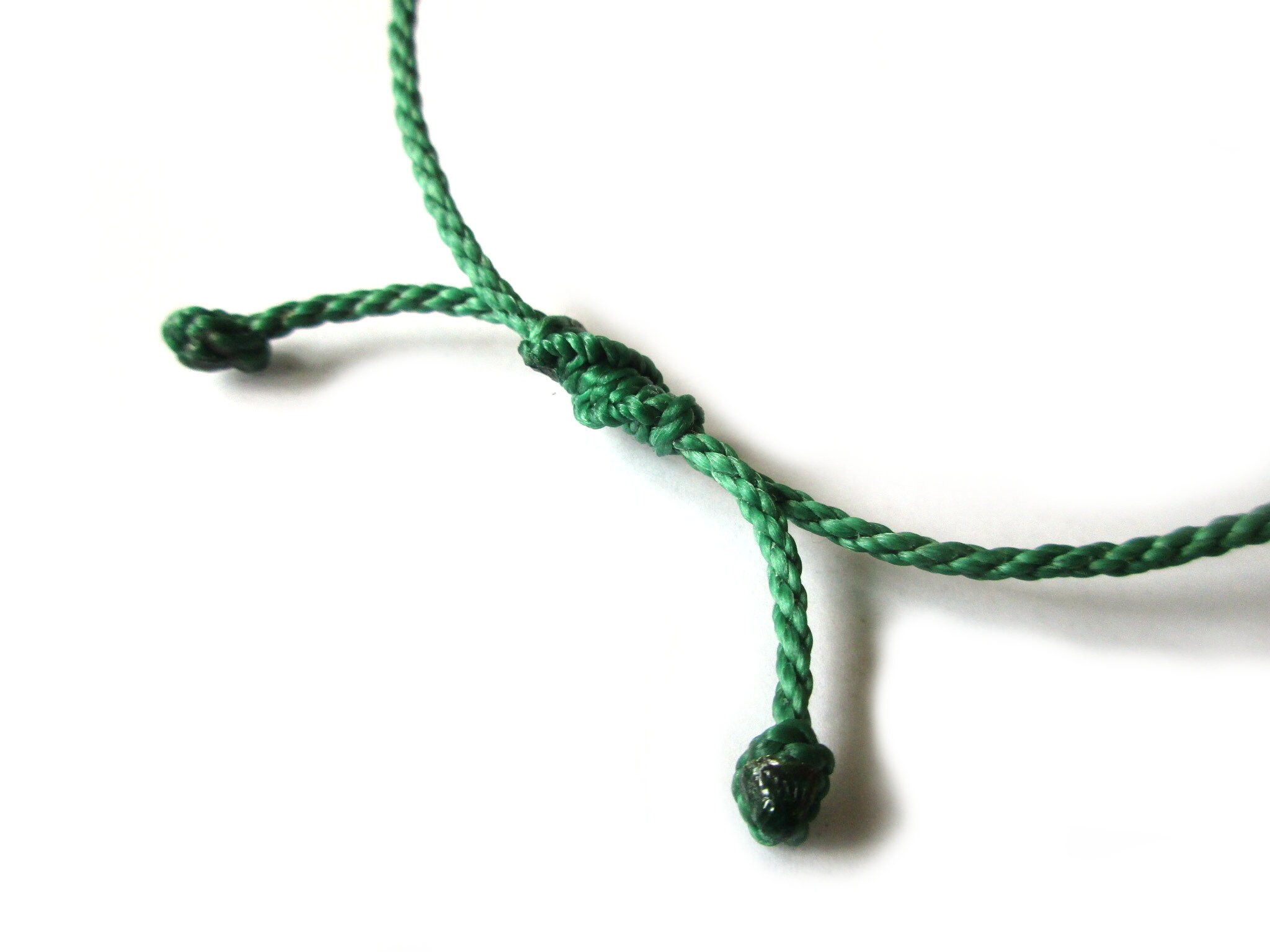 Pale Green Cord Bracelet 2 Mm Thin Round Rope Wristband Etsy