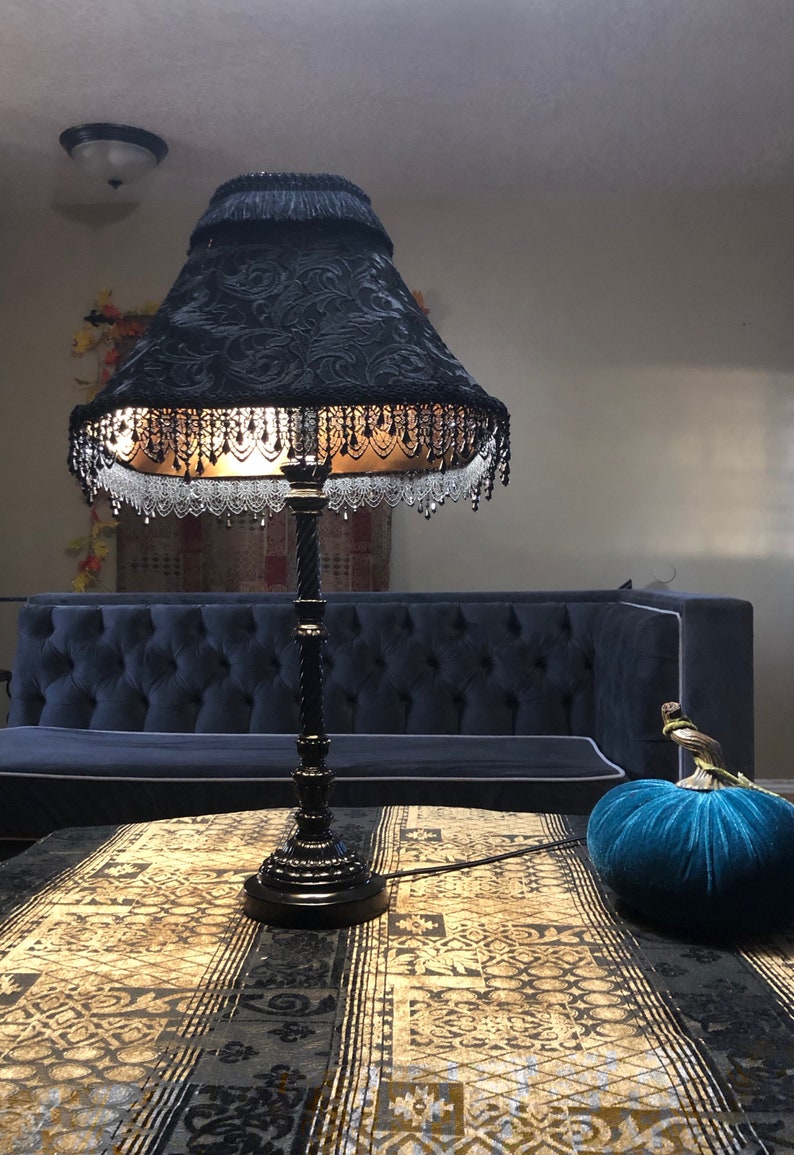 Black Gothic Cathedral Lamp Etsy