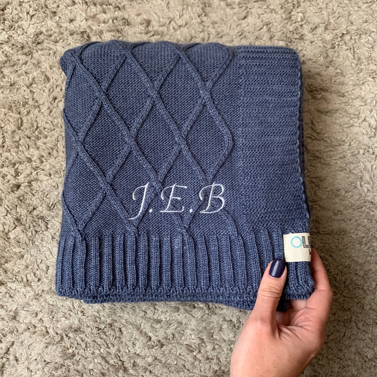 Baby Name Blanket Knit Baby Blanket Etsy