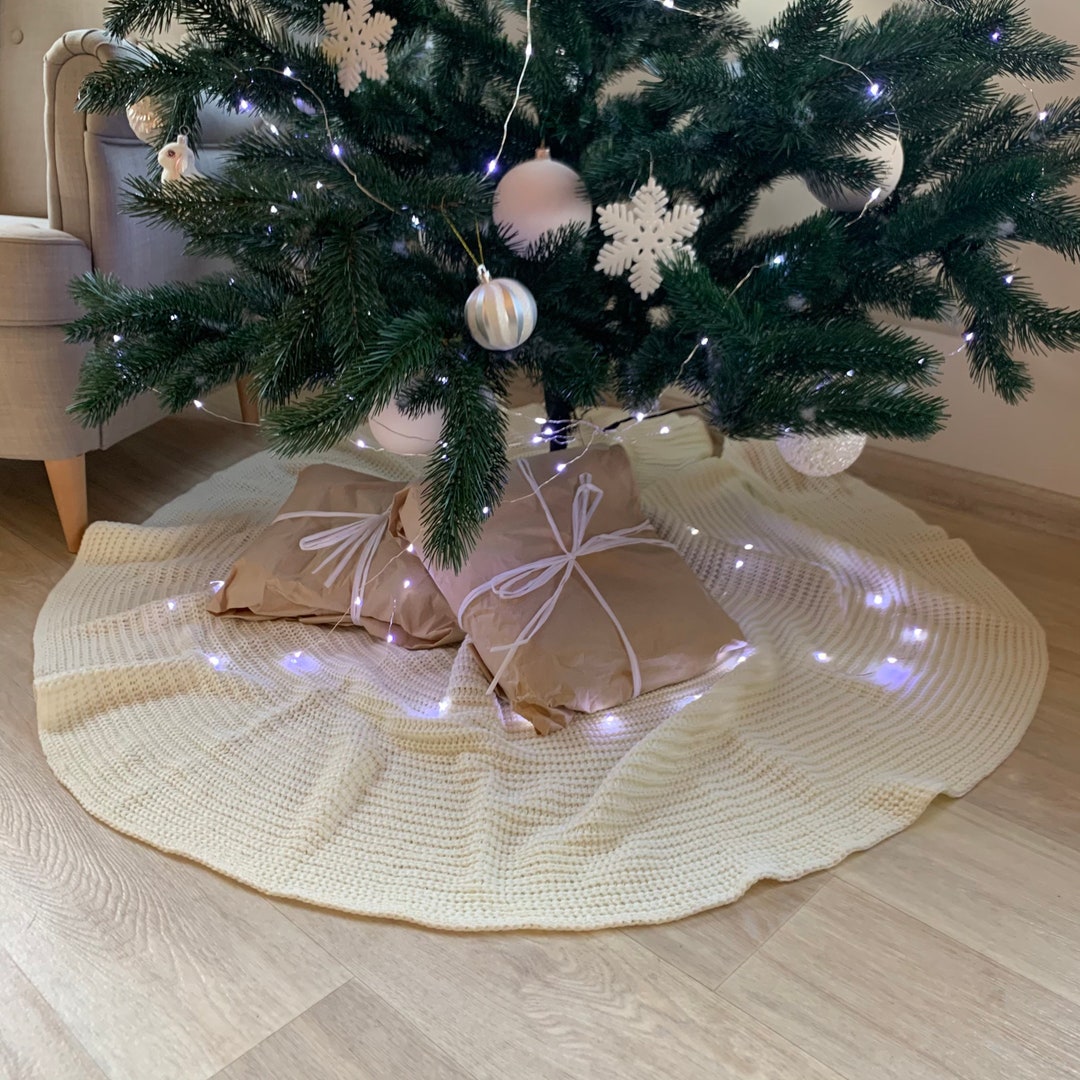 Custom Embroidered Wool Christmas Tree Skirt With Etsy Australia