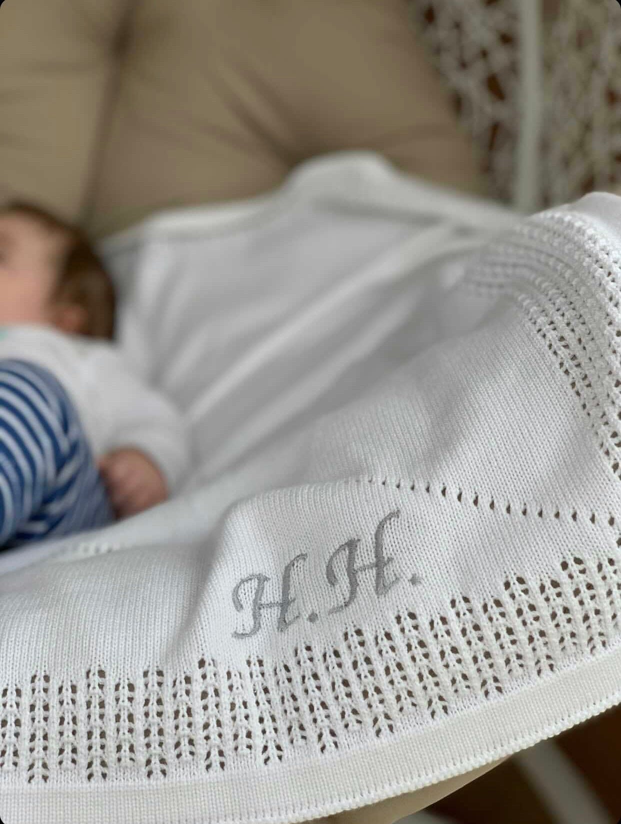 Personalized Christening Blanket Baptism Gift Boy Crochet Baby Etsy