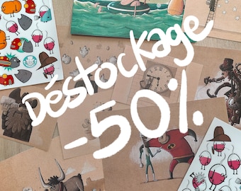 FIN DE SERIE, Prints et stickers -50%