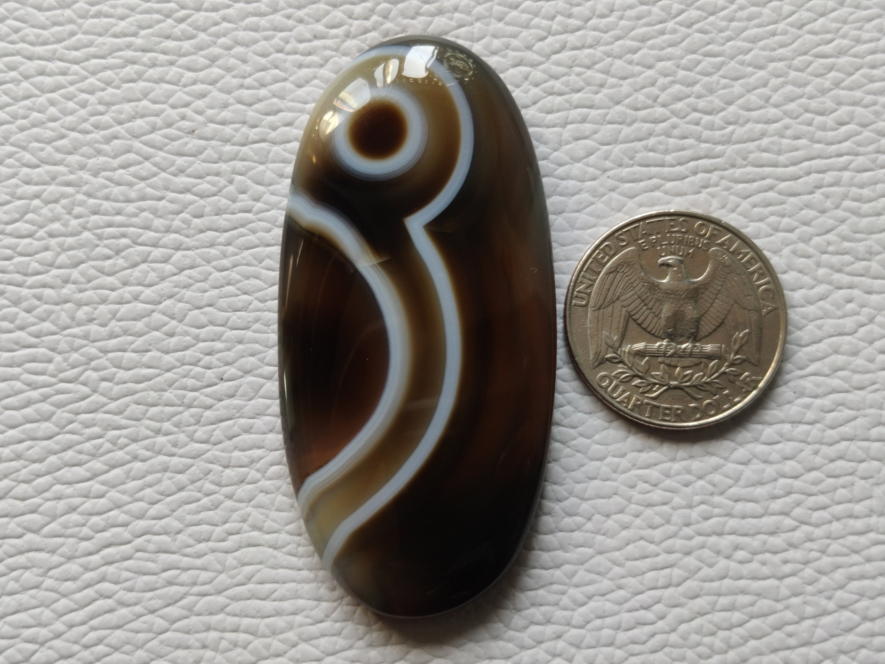 Very Rare Black Banded Onyx Gemstone 62x29x6.5 mm Big Oval | Etsy