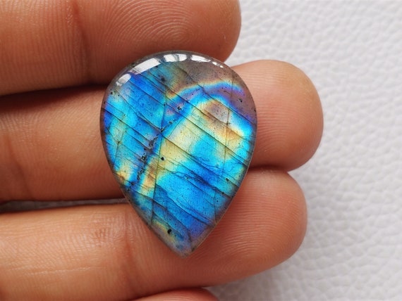 22x17x7 mm Beautiful Pink Labradorite Cabochon Gemstone Loose Rectangular Shape For Jewelry Making Labradorite Cabochon