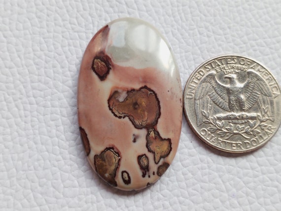 Loose Gemstone B-354 49.95 Ct Natural Coffee Bean Jasper Cabochon..Wire Wrap Pendant Cabochon..For Jewelry..Oval Shape 37X24X7 mm