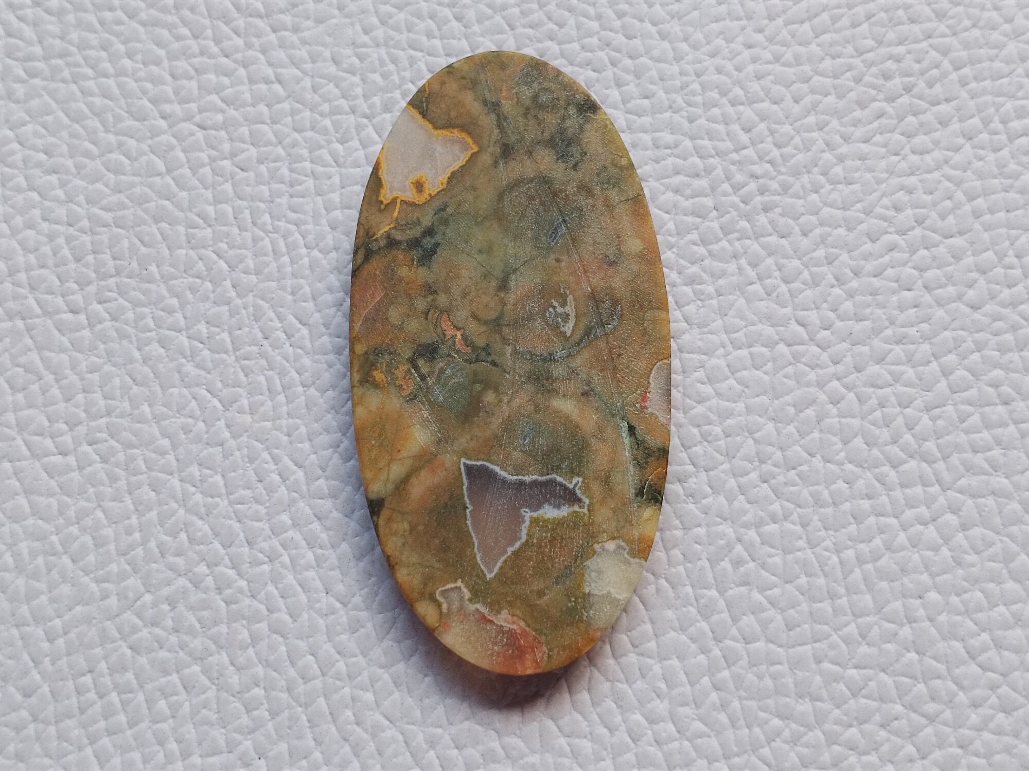 Natürlicher Rhyolit Jaspis Edelstein 53x26X4 mm Große ovale | Etsy