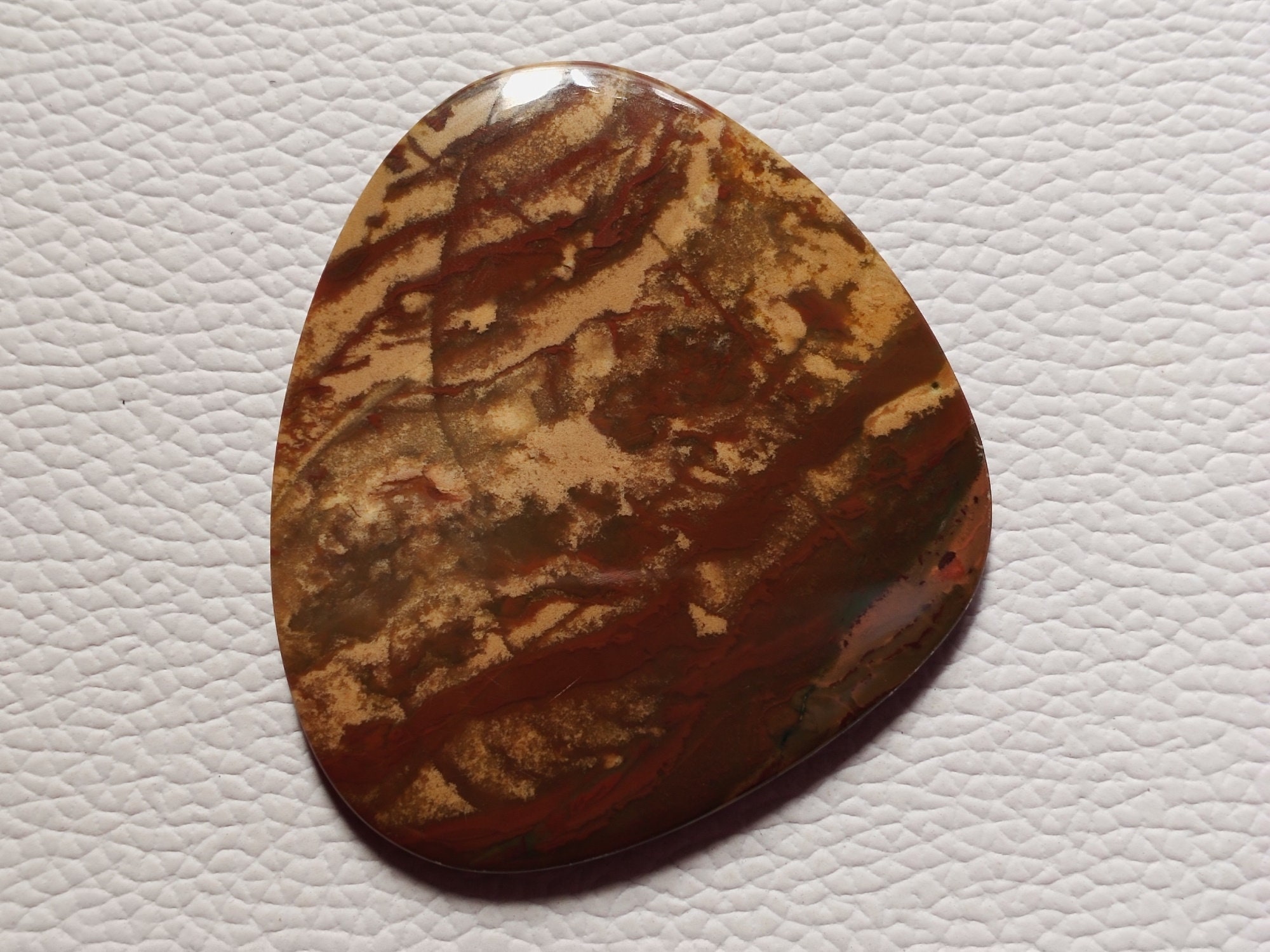 Cherry Creek Jasper Gemstone Cabochon 57X50X4 mm Big Etsy