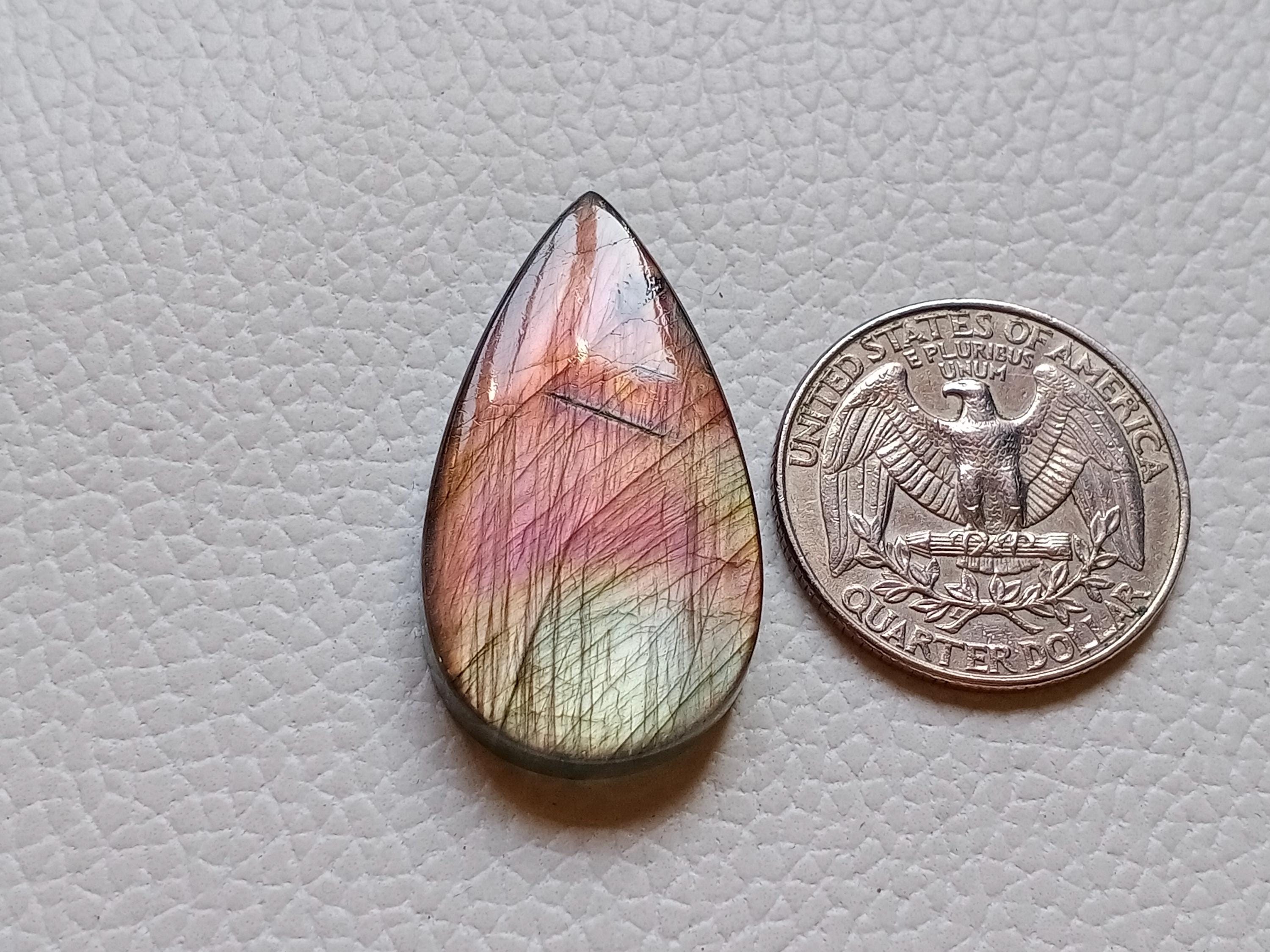 Unique Rare Flashy Labradorite Gemstone Cabochon 32X12X5 Mm Pear Shape Hand  Polished Labradorite Cabochon - Etsy