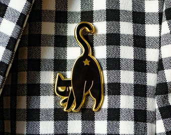 Pin Black Cat & Gold star