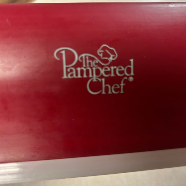 One Pampered Chef Handy Scraper #1615 Squeegee Kitchen Gadget Red USA