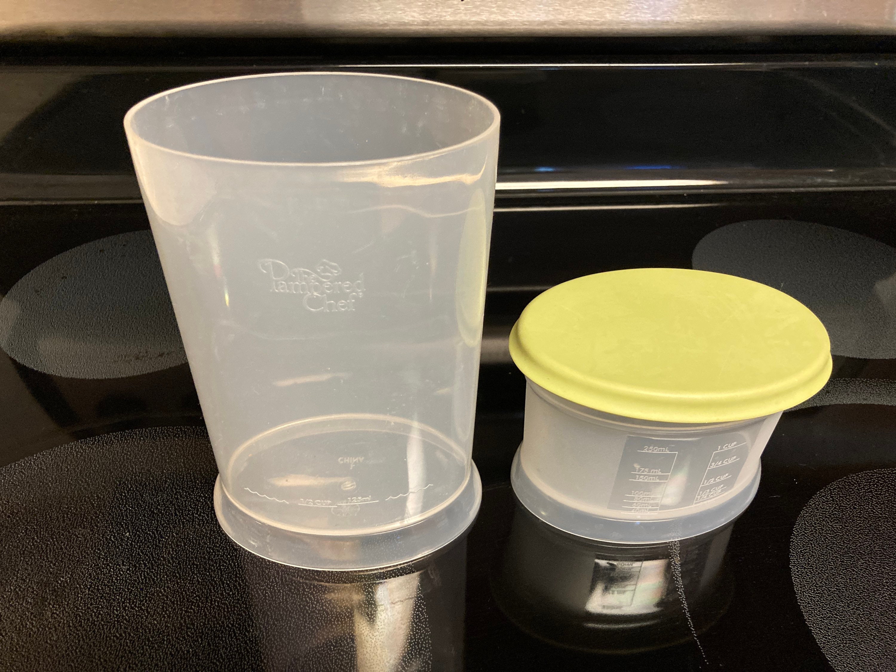 Set of 6 Pampered Chef Easy Read Measuring Cups Clear Nesting Kitchen  Gadgets - Swedemom