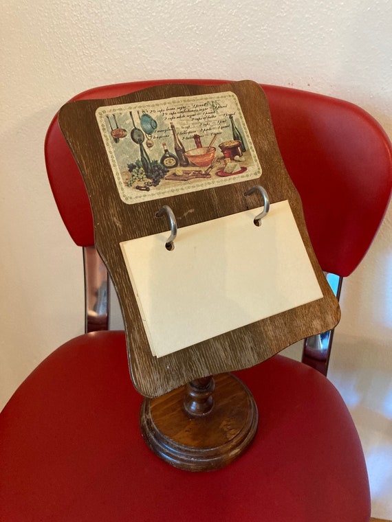 Cookware vintage recipe card holder vintage recipe stand Vintage mid