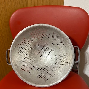 Vintage 7 Star Colander Strainer 9” Aluminum Metal
