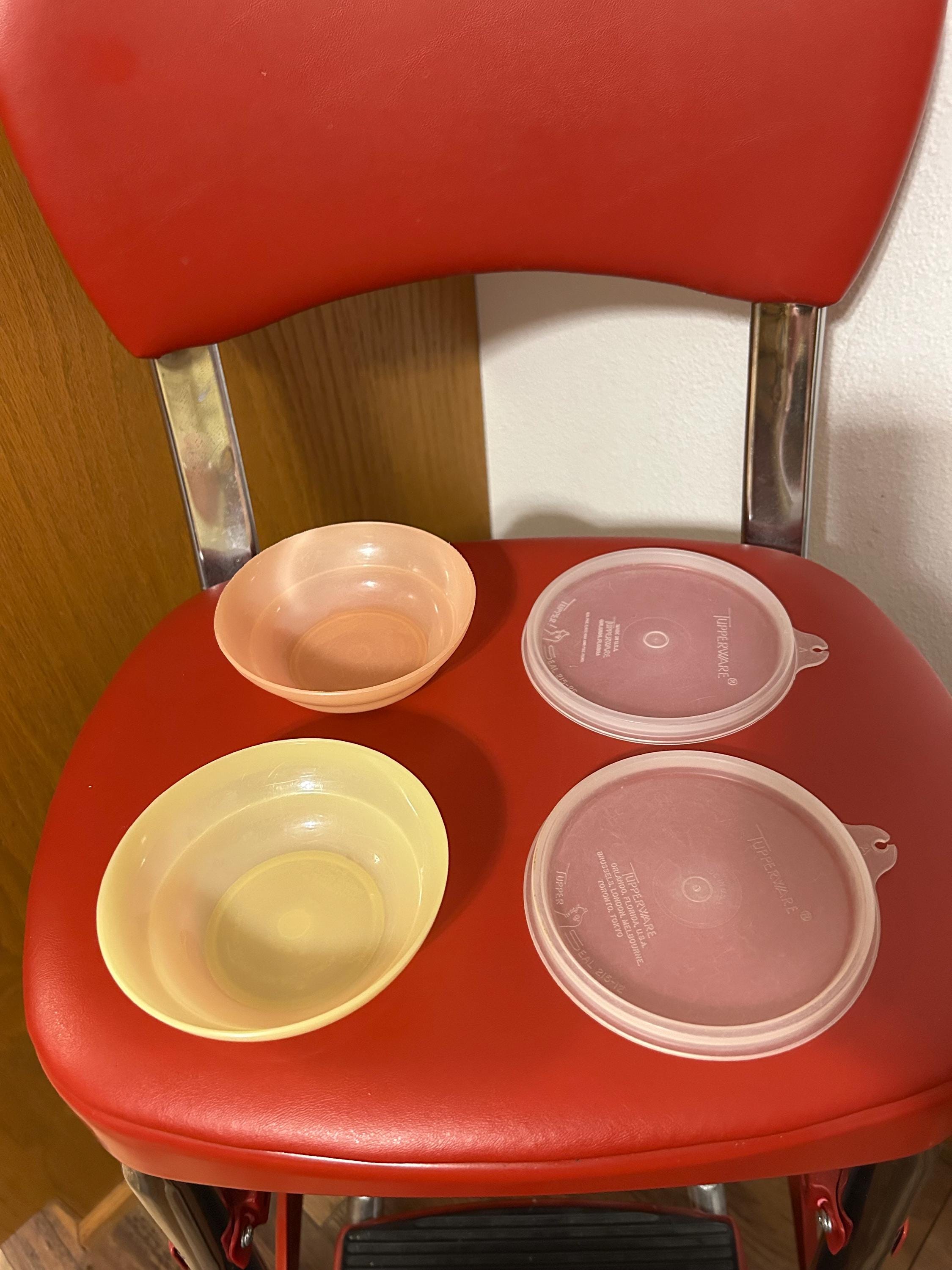 Lot De 2 Bols Vintage Tupperware - Service Art De La Table - Orange/brique - Occasion