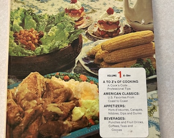 Vintage Family Circle Illustrated Library of Cooking 1972 Cookbook, vintage cookbook