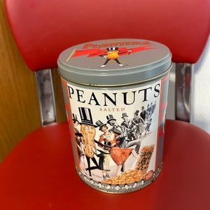 Vintage Planters Mr. Peanut Tin 1989, Planters Peanut Tin, Vintage Tin