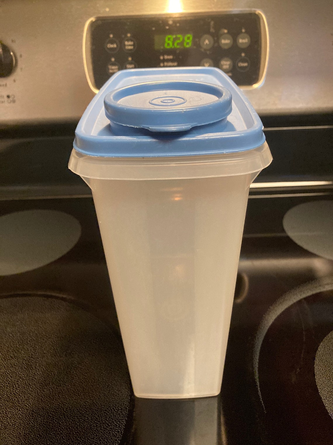 Vintage Tupperware Cereal Keeper 469 With Blue Flip Top Lid Etsy