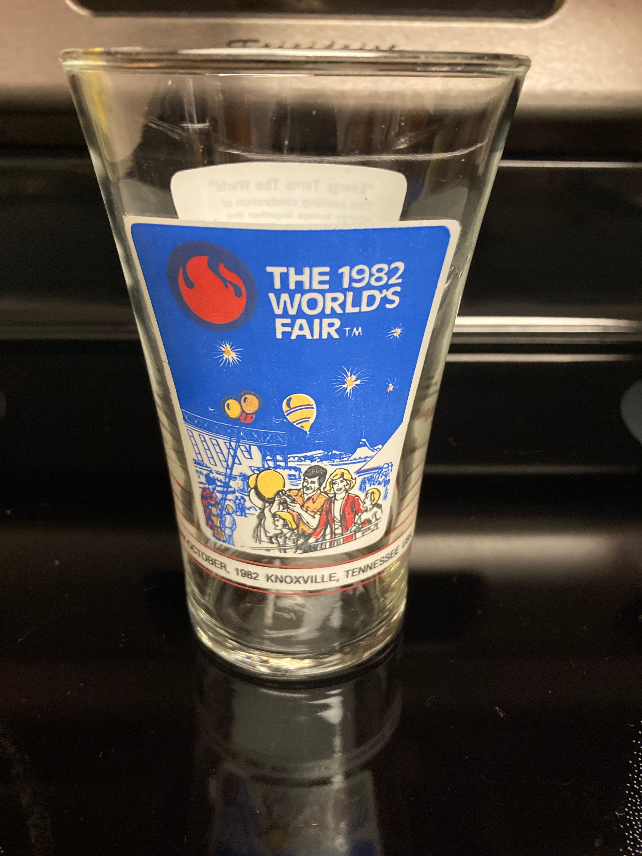 Vintage 1982 World's Fair Glass, Mcdonald's Coca-cola 1982 World's