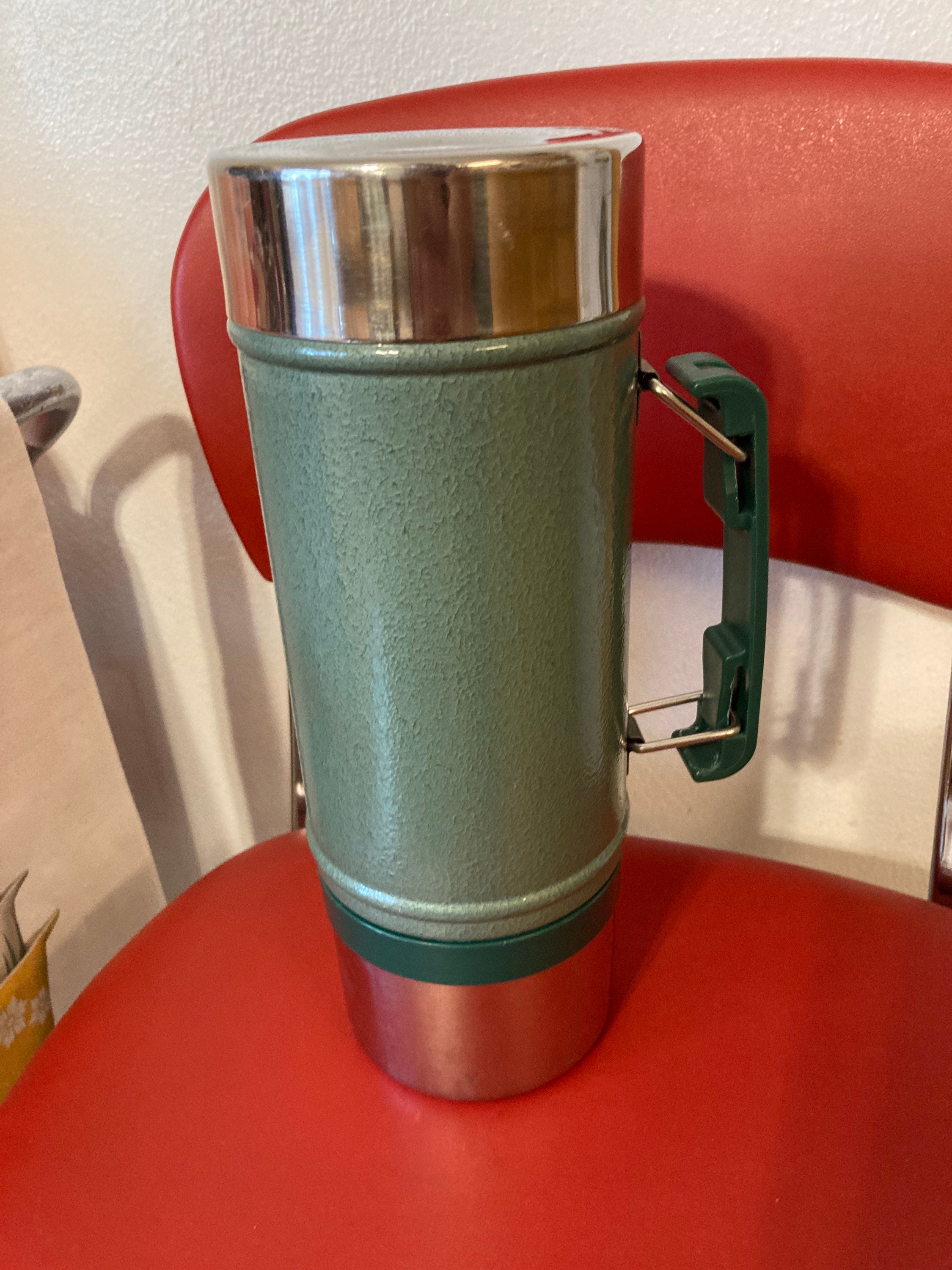 Classic Green Stanley Stainless Aladdin Steel Thermos Mug 24 oz. Vintage  Coffee