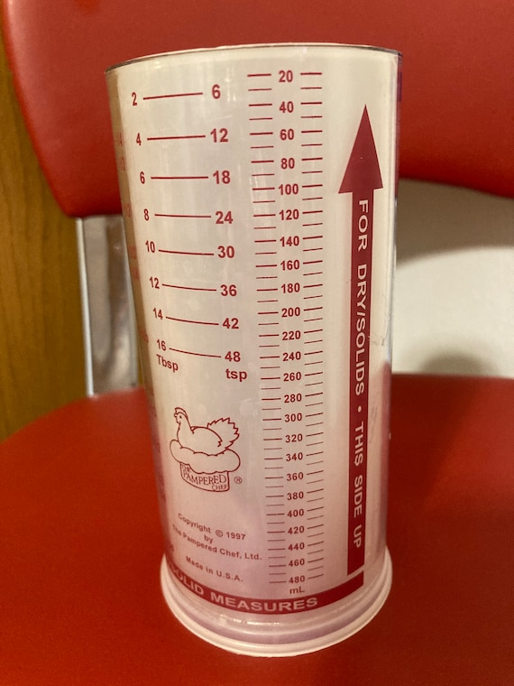 Pampered Chef Measure All Measuring Cup 2 Cups for Wet Dry Etsy