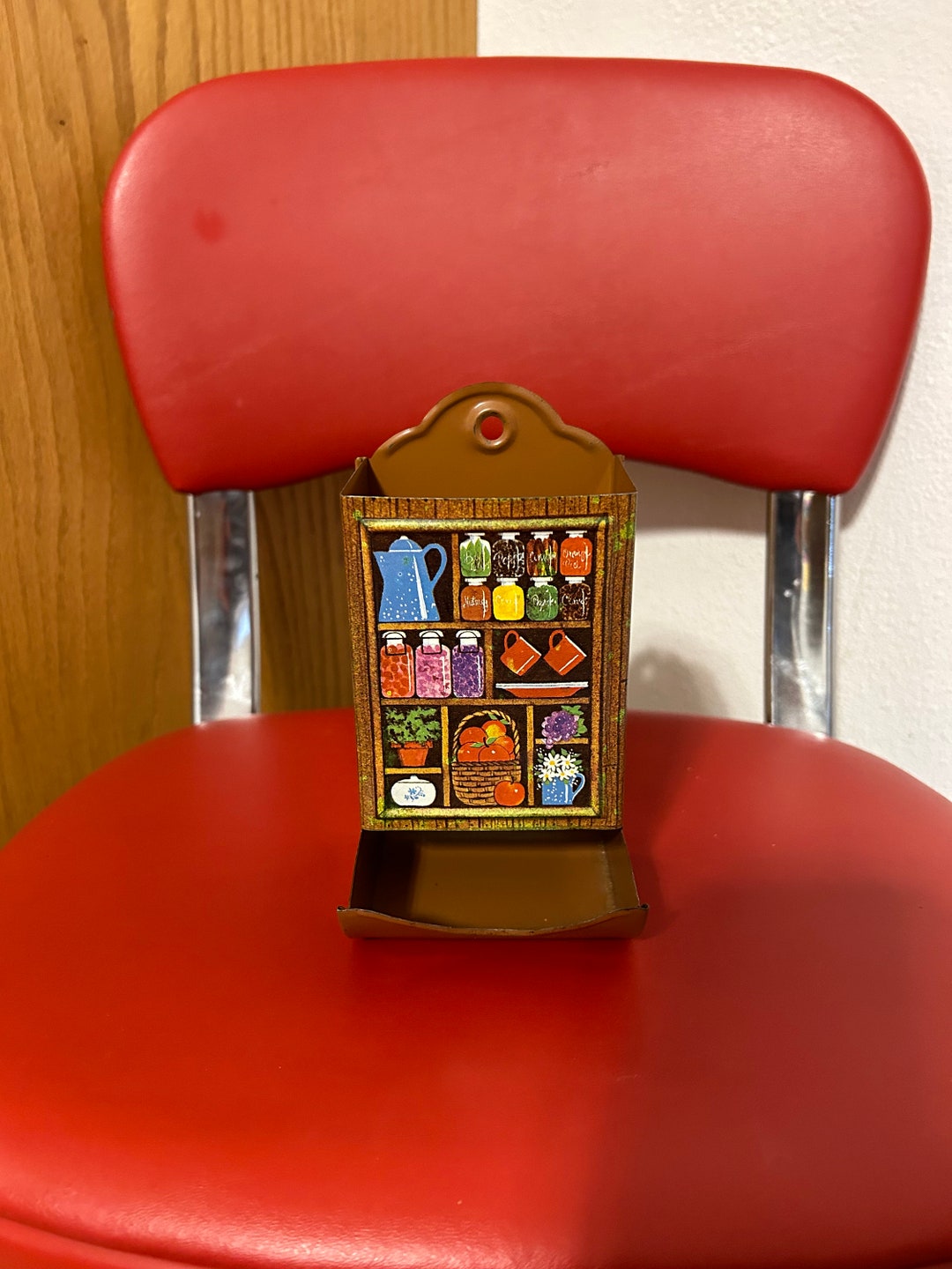 Vintage HALLMARK CARDS Tin Metal Matchstick Matchbox Holder Etsy