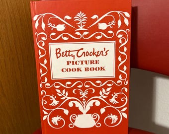 Betty Crocker Picture Cook Book 1998 Reprint Red Hardcover Vintage, Vintage Cookbook