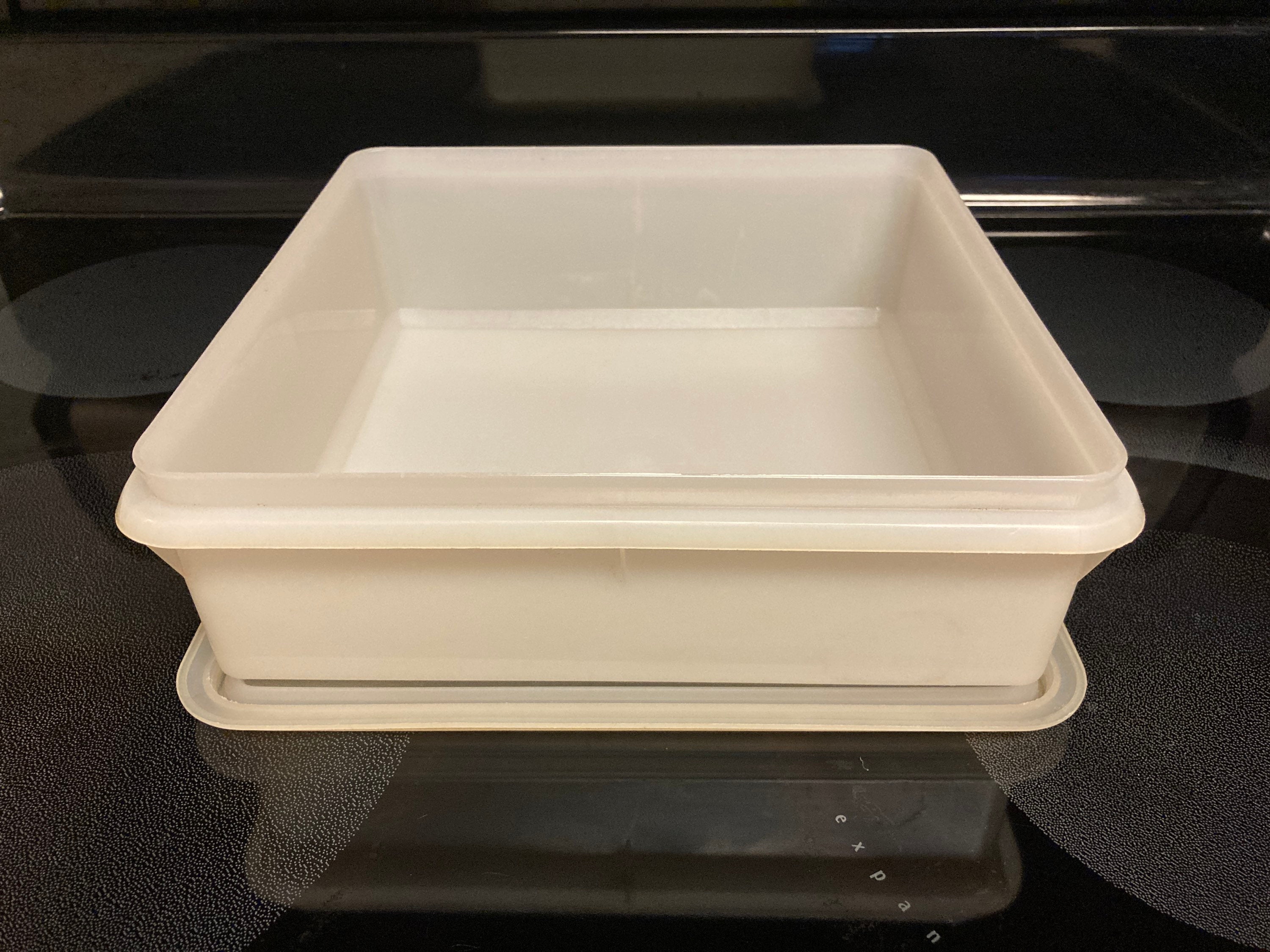 Vintage Tupperware 514 Sheer Snackstor Square Container Etsy UK