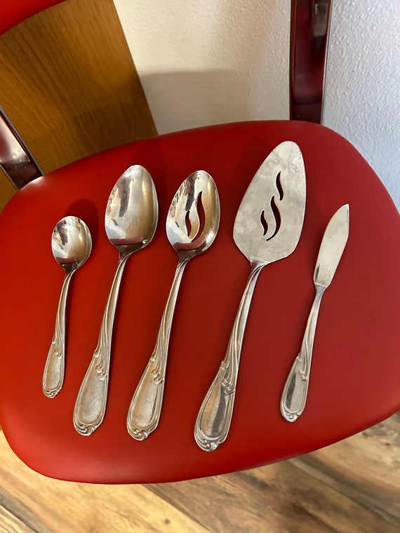 FB Rogers by Towle Stainless Flatware Silverware Serving Spoons