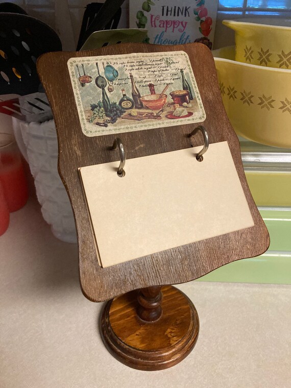 Cookware vintage recipe card holder vintage recipe stand Vintage mid