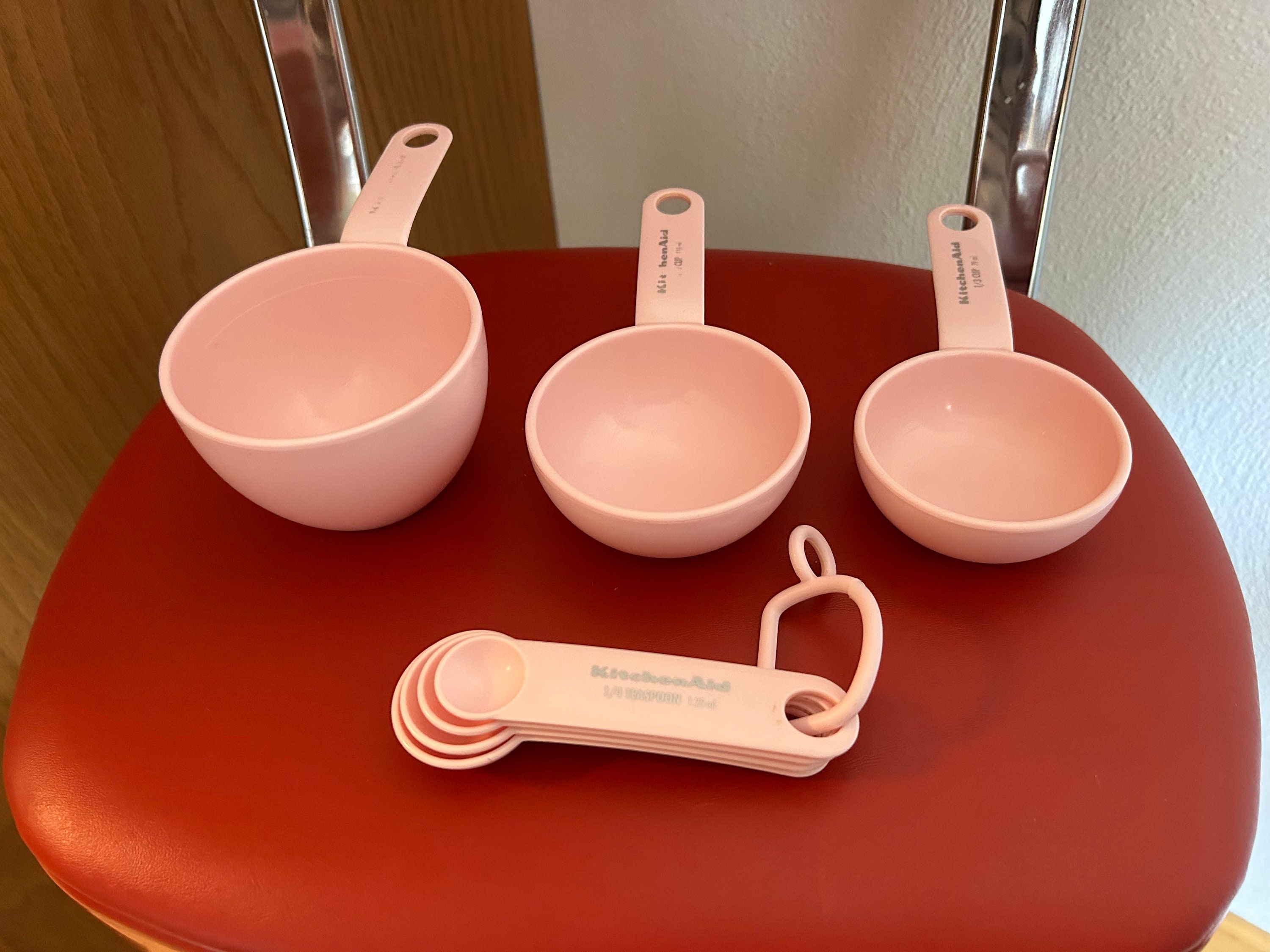 Pink Kitchenaid Measuring, Kitchen Aid Pink Measuring Spoons and