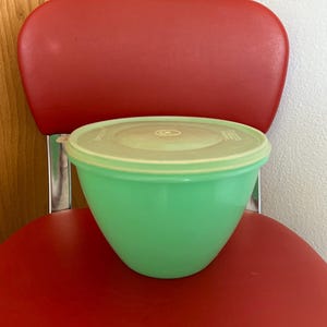 Vintage Tupperware Crisp-It Bowl with Original Lid 679 & 680, Lettuce Keeper, Tupperware Crisp It 679