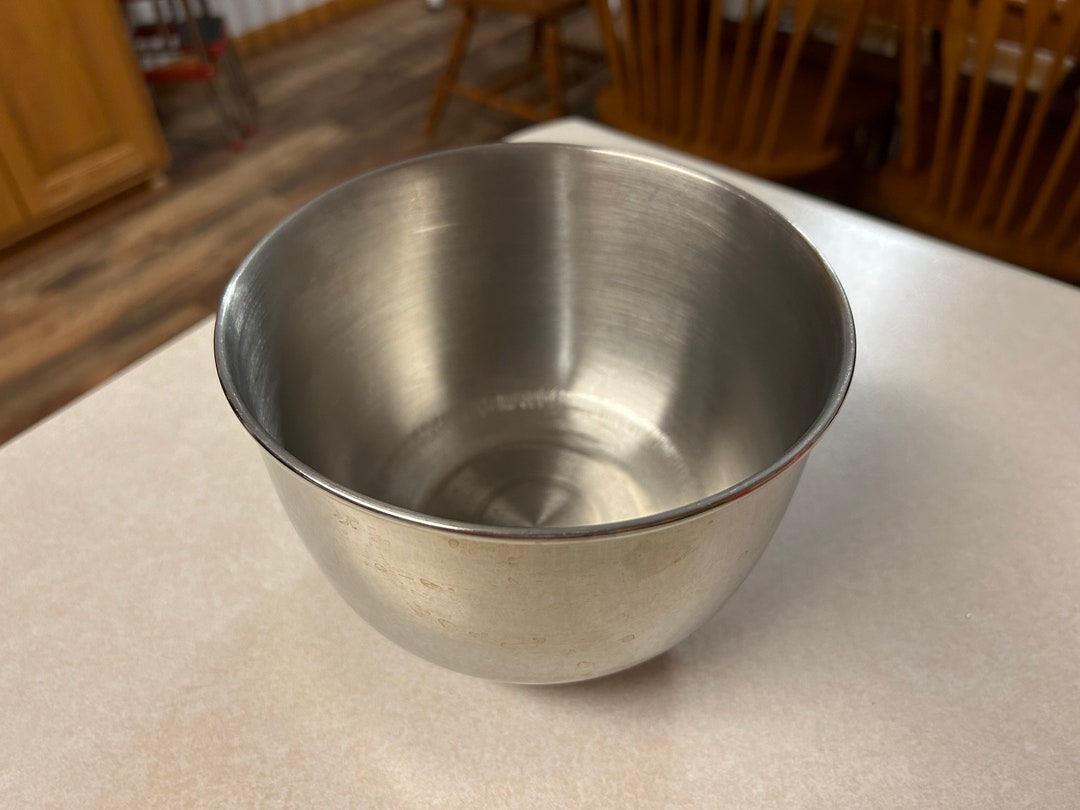 Vintage Stainless Steel Mixing Bowl, Stainless Mixing Bowl Etsy
