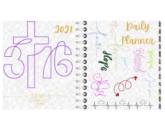 Christian Digital Planner | Undated Daily & Weekly Faith Journal, Bible Verse iPad Planner, GoodNotes PDF Download, Christian Gift