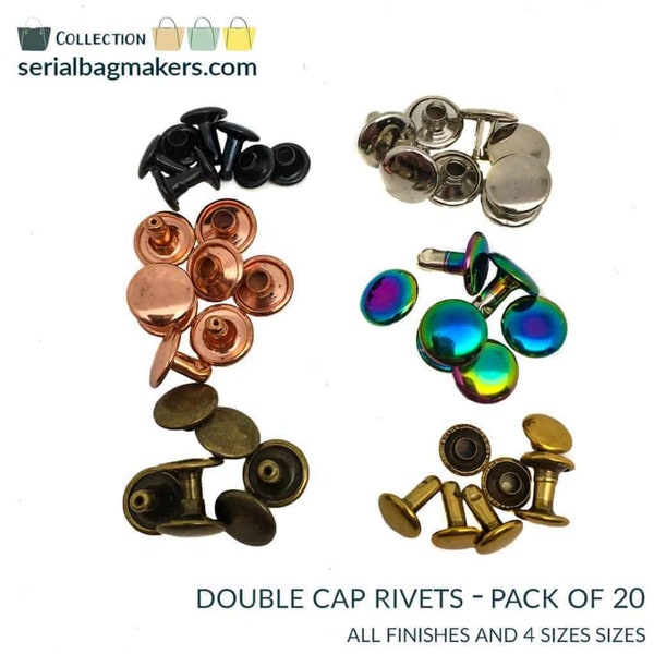 Double Cap Rivets rivets, handbag hardware