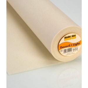 Vilene Decovil Light , decovil, decovil light 525, pellon 525, fabric stabilizer, interlining, interfacing