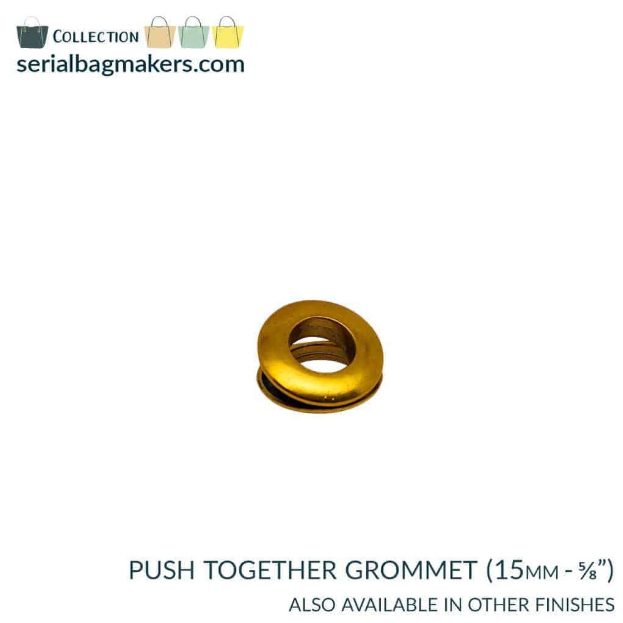 ▷ Eyelets and Grommets - 15 mm Metal Eyelets 9/32 (250 pcs / Package)
