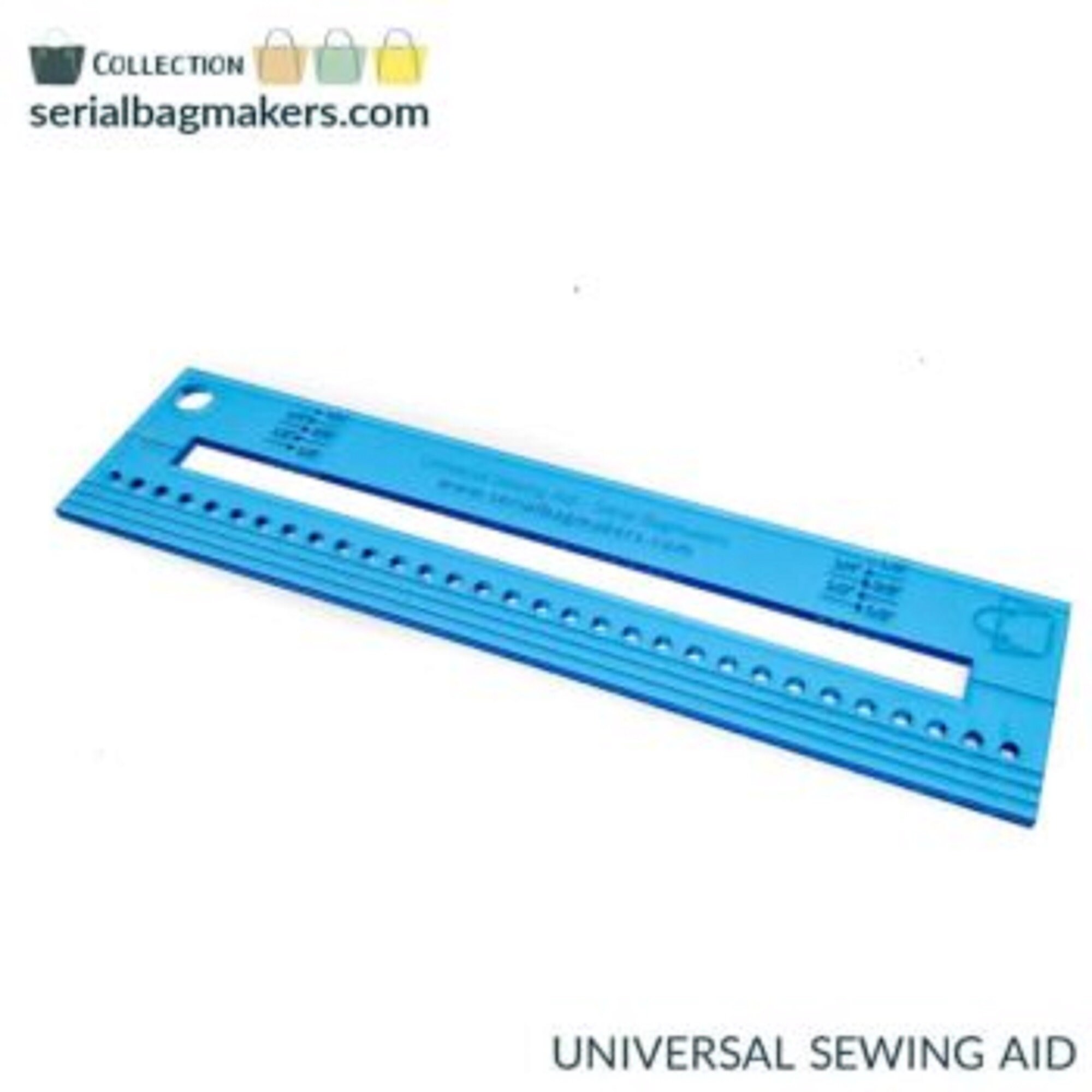 24 Pcs Seam Allowance Ruler Aluminum Alloy for Clothes Sewing