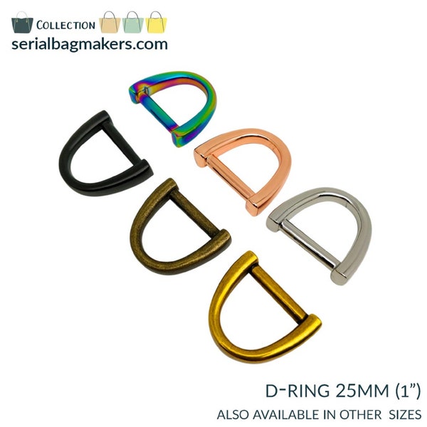 Luxury D-rings, strap connectors, handle connectors