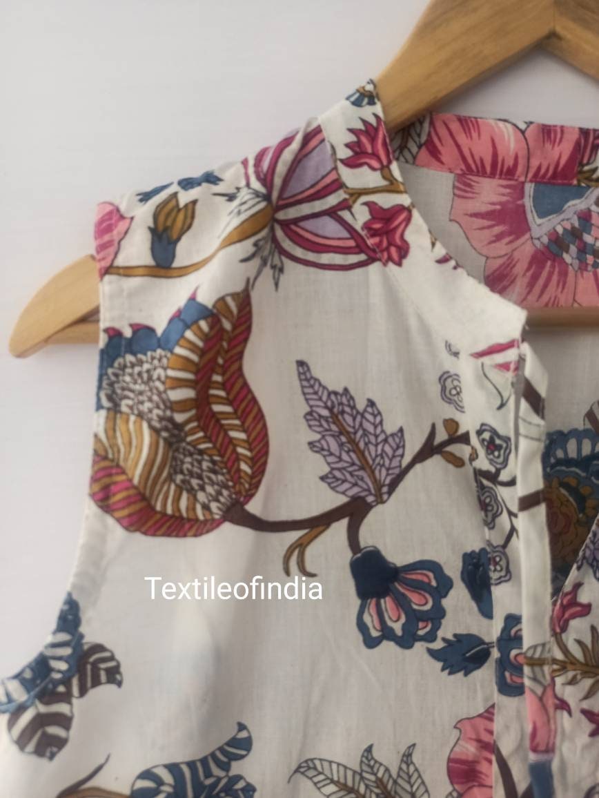 Block Print Passion Flower Ballet Dress