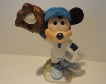 Figurine de baseball vintage Mickey Mouse de Schmid