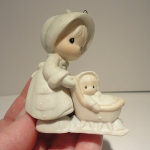 Precious Moments Porcelain Christmas Ornament,Collectible Precious Moments Christmas Ornament,Vintage Precious Moments Christmas Ornament