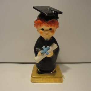 Goebel Alemania Porcelana Licenciatura Graduación Figura, Gota de Graduación Goebel Coleccionable, Figura de Graduación Vintage Goebel